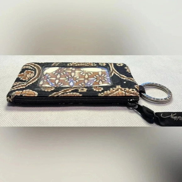 RETIRED: Vera Bradley | Ladies Caffe Latte ID coin keyring purse. - Picture 12 of 13